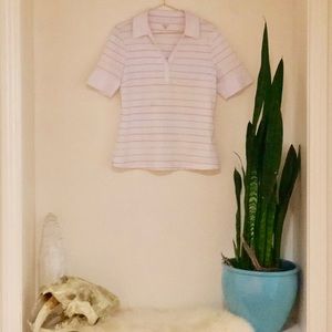 Nike Woman’s Dry Short Sleeve Striped Golf Polo